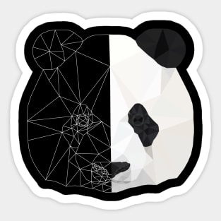 Geometric Panda Sticker